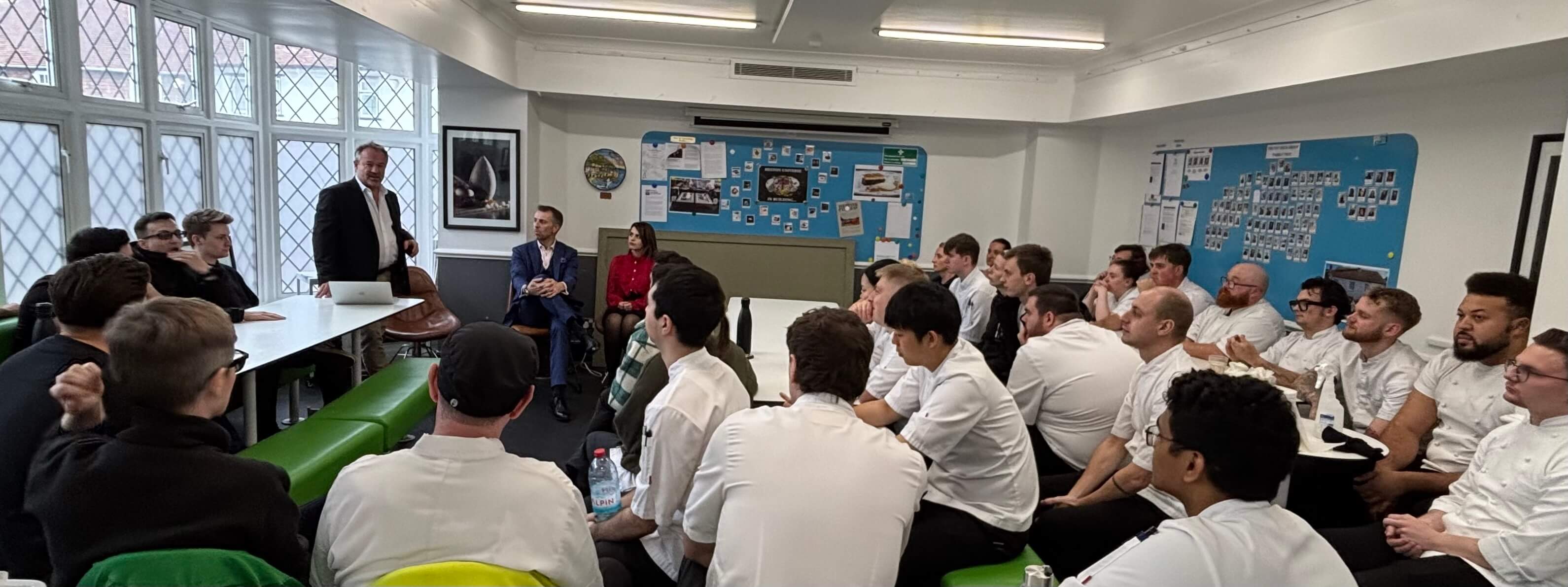 Tim Clements delivering leadership coaching session at The Fat Duck