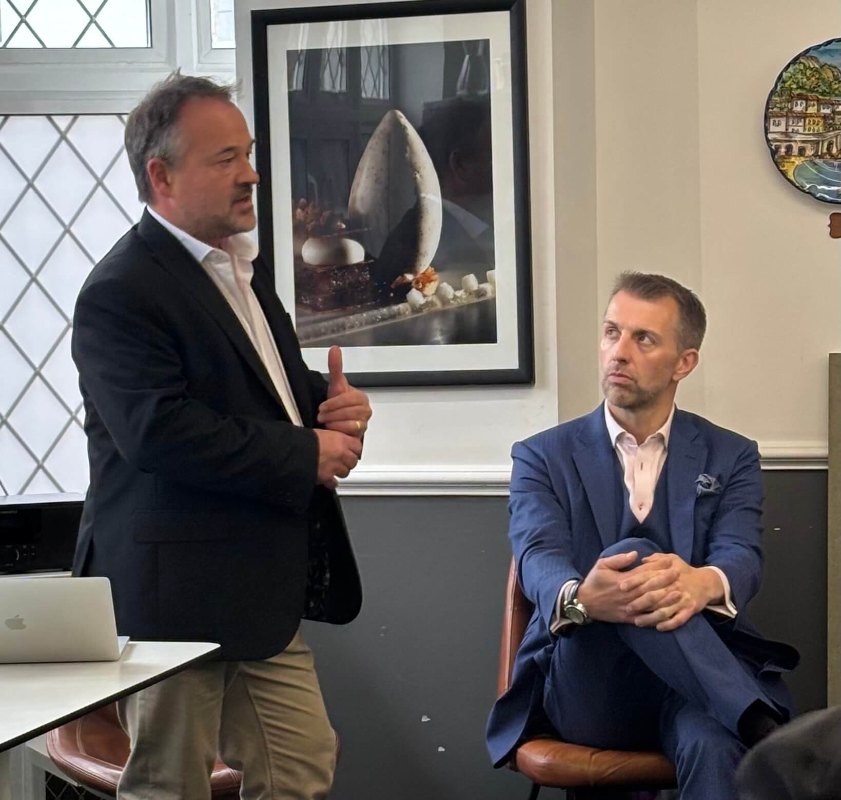 Tim Clements presenting at a leadership event